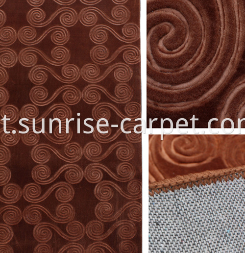 macro embossing carpet